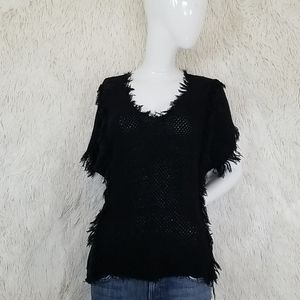 Velvet Graham & Spencer knit black top knitted